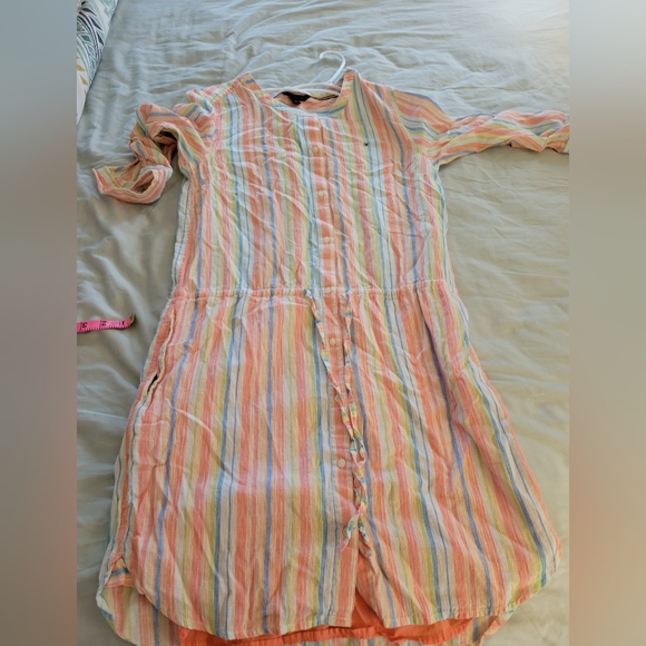 Colorful vertical stripes dress perfect for summer - Picture 1 of 6